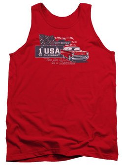 Chevy Tank Top See The USA Chevrolet Red Tanktop