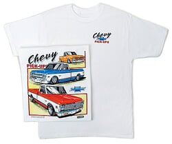 Click to get Chevy Truck Tshirt Classic Assorted Pickup Trucks White Tee Shirt