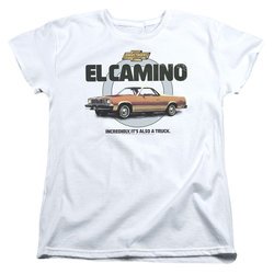 El Camino Chevy Womens Shirt Also A Truck White T-Shirt
