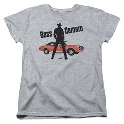 Chevy Womens Shirt Boss Sports Grey T-Shirt