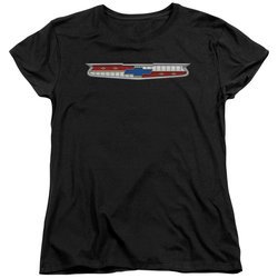 Chevy Womens Shirt Chevrolet 56 Bel Air Emblem Black T-Shirt