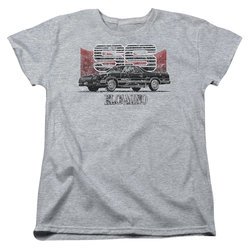 Chevy Womens Shirt El Camino SS Sports Grey T-Shirt