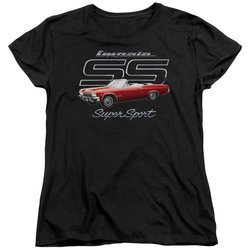 Chevy Womens Shirt Impala SS Black T-Shirt