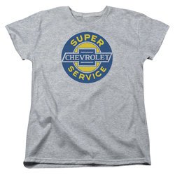 Chevy Womens Shirt Super Service Athletic Heather T-Shirt