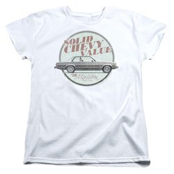 Chevy Womens Shirt Value White T-Shirt