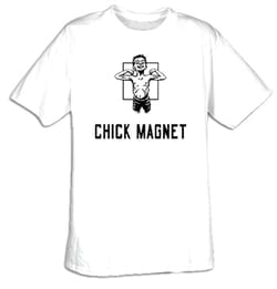 Click to get CHICK MAGNET Funny Saying Geek Humor Adult Tshirt