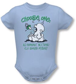 Click to get Choose One  Funny Baby Infant Romper  Light Blue