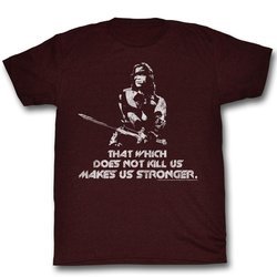 Conan the Barbarian Shirt Stronger Maroon T-Shirt