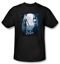 Corpse Bride Kids T-Shirt Warner Bros Movie Poster Black Youth Shirt