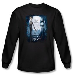 Corpse Bride Long Sleeve T-Shirt Warner Bros Movie Poster Black Shirt