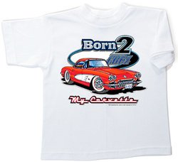 Corvette Youth Tee Shirts - Born to Cruise Kids