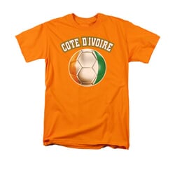 Click to get Cote Divoire Soccer Futbol Shirt Adult Orange Tee TShirt