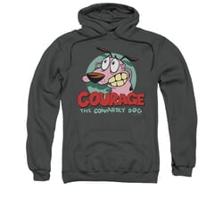 Click to get Courage The Cowardly Dog Hoodie Sweatshirt Courage Charcoal Adult Hoody Sweat Shirt