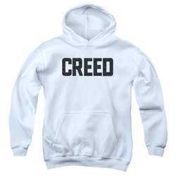 Creed Kids Hoodie Cracked Logo White Youth Hoody