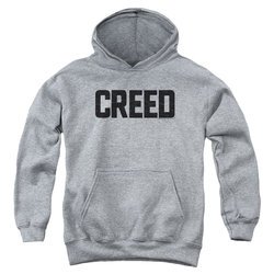 Creed Kids Hoodie Cracked Movie Logo Athletic Heather Youth Hoody