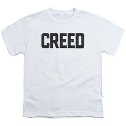 Creed Kids Shirt Cracked Logo White T-Shirt