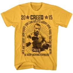 Creed Shirt Keep Moving Forward Gold T-Shirt