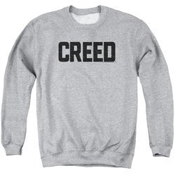Creed Sweatshirt Cracked Movie Logo Adult Athletic Heather Sweat Shirt
