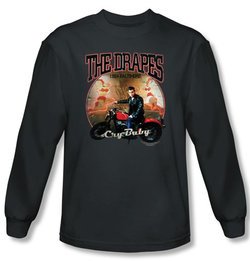 Cry Baby Long Sleeve T-shirt Movie The Drapes Charcoal Tee Shirt