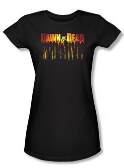 Dawn Of The Dead Juniors T-shirt Walking Black Tee Shirt