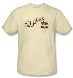 Dawn Of The Dead T-Shirt Help Alive Inside Adult Natural Tee Shirt