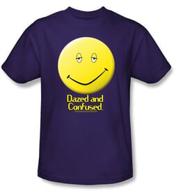 Click to get Dazed  Confused Tshirt Movie Dazed Smile Adult Purple Tee Shirt