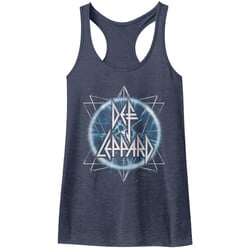 Click to get Def Leppard Juniors Tank Top Electric Eye Navy Blue Racerback