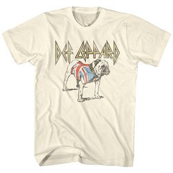 Def Leppard Shirt Bulldog Natural T-Shirt