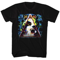 Def Leppard Shirt Hysteria Album Cover Black T-Shirt