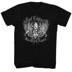 Def Leppard Shirt Rock Of Ages Black Tee T-Shirt