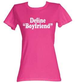 Click to get Define Boyfriend Funny Juniors Hot Pink Tee TShirt