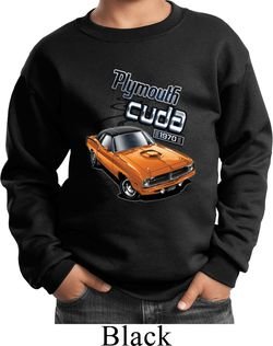 Dodge 1970 Plymouth Hemi Cuda Kids Sweat Shirt