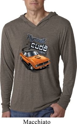 Dodge 1970 Plymouth Hemi Cuda Lightweight Hoodie Shirt