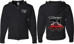 Dodge 1971 Charger (Front & Back) Full Zip Hoodie