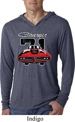 Dodge 1971 Charger Lightweight Hoodie Shirt