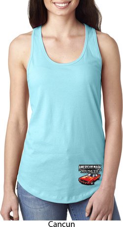Dodge American Made Muscle Bottom Print Ladies Ideal Tank Top