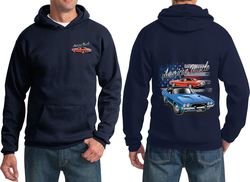 Dodge American Muscle Blue and Red (Front & Back) Hoodie
