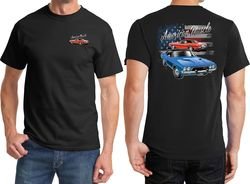 Dodge American Muscle Blue and Red (Front & Back) T-shirt