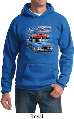 Dodge American Muscle Blue and Red Hoodie