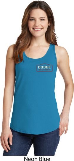 Dodge Brothers Pocket Print Ladies Tank Top