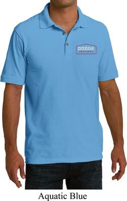 Dodge Brothers Pocket Print Mens Pique Polo Shirt