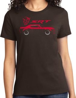 Dodge Challenger SRT Silhouette Ladies T-shirt