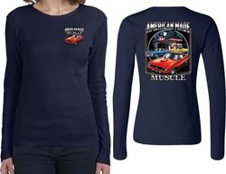 Dodge Chrysler American Made (Front & Back) Ladies Long Sleeve