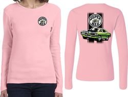 Dodge Green Super Bee (Front & Back) Ladies Long Sleeve