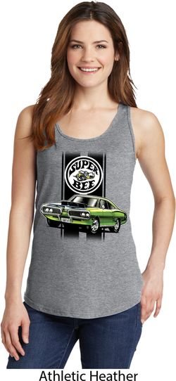 Dodge Green Super Bee Ladies Tank Top