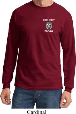 Dodge Guts and Glory Ram Logo Pocket Print Long Sleeve Shirt