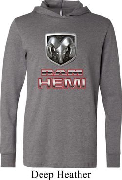 Dodge Shirt Ram Hemi Logo Lightweight Hoodie Tee