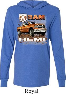 Dodge Shirt Ram Hemi Trucks Lightweight Hoodie Tee