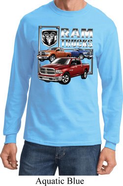 Dodge Shirt Ram Trucks Long Sleeve Tee T-Shirt