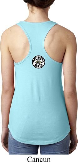 Dodge Super Bee Circle Logo Back Print Ladies Ideal Tank Top